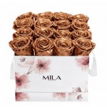  Mila-Roses-01248 Mila Limited Edition Flower Medium - Metallic Copper