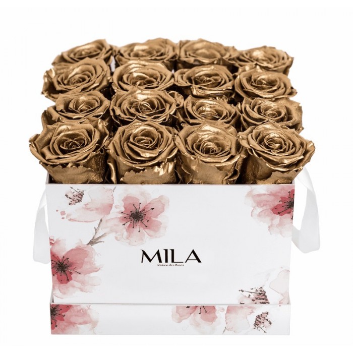 Mila Limited Edition Flower Medium - Metallic Gold