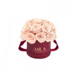  Mila-Roses-01649 Mila Classique Small Dome Burgundy - Pure Peach