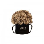  Mila-Roses-01671 Mila Classique Small Dome Noir Classique - Metallic Gold