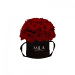  Mila-Roses-01674 Mila Classique Small Dome Noir Classique - Rubis Rouge