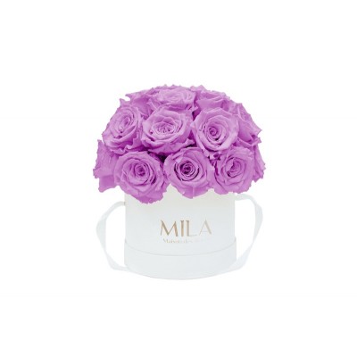 Produit Mila-Roses-01690 Mila Classique Small Dome Blanc Classique - Mauve