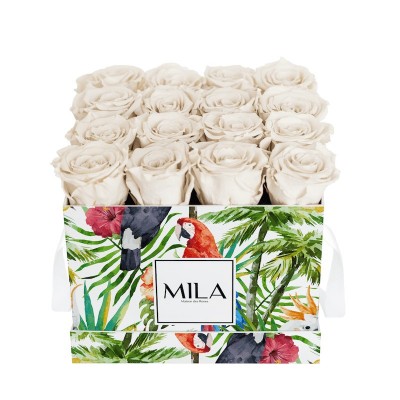 Produit Mila-Roses-01815 Mila Limited Edition Jungle Medium Medium Jungle - White Cream