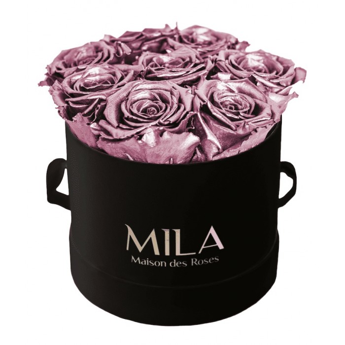 Mila Classique Small Noir Classique - Metallic Rose Gold