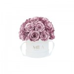  Mila-Roses-01867 Mila Classique Small Dome Blanc Classique - Metallic Rose Gold
