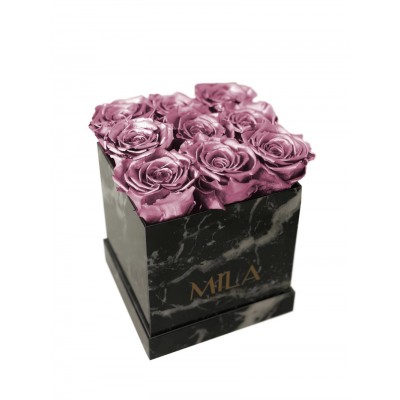 Produit Mila-Roses-01871 Mila Acrylic Black Marble - Metallic Rose Gold