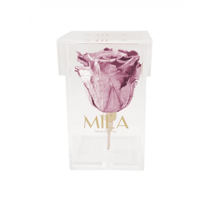 Mila Acrylic Single Stem - Metallic Rose Gold