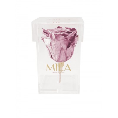 Produit Mila-Roses-01873 Mila Acrylic Single Stem - Metallic Rose Gold