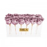  Mila-Roses-01876 Mila Acrylic Table - Metallic Rose Gold