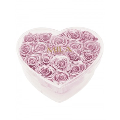 Produit Mila-Roses-01878 Mila Acrylic Large Heart - Metallic Rose Gold