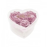 Mila-Roses-01879 Mila Acrylic Small Heart - Metallic Rose Gold