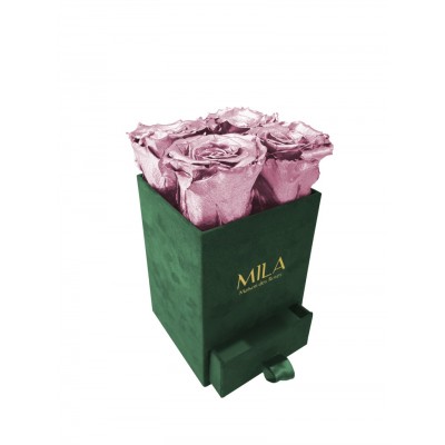 Produit Mila-Roses-01897 Mila Velvet Mini Emeraude Velvet Mini - Metallic Rose Gold