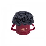  Mila-Roses-01932 Mila Classique Small Dome Burgundy - Grey