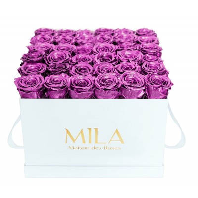 Produit Mila-Roses-01990 Mila Classique Luxe Blanc Classique - Metallic Pink