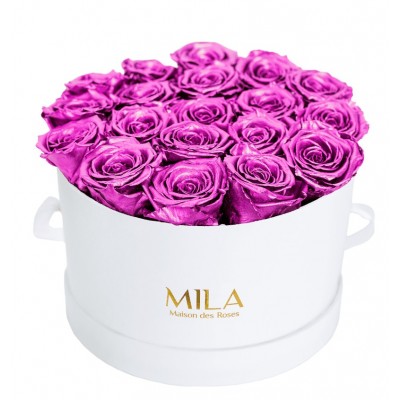 Produit Mila-Roses-01996 Mila Classique Large Blanc Classique - Metallic Pink