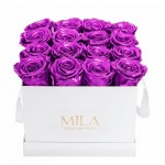  Mila-Roses-02026 Mila Classique Medium Blanc Classique - Metallic Pink