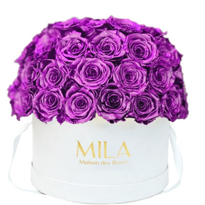 Mila Classique Large Dome Blanc Classique - Metallic Pink