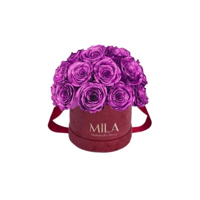 Produit Mila-Roses-02038 Mila Classique Small Dome Burgundy - Metallic Pink