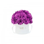  Mila-Roses-02044 Mila Classique Small Dome Blanc Classique - Metallic Pink