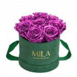  Mila-Roses-02098 Mila Velvet Small Emeraude Velvet Small - Metallic Pink