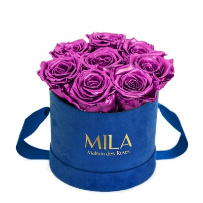Produit Mila-Roses-02101 Mila Velvet Small Royal Blue Velvet Small - Metallic Pink
