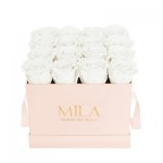  Mila-Roses-02219 Mila Classique Medium Rose Classique - Pure White