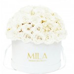  Mila-Roses-02225 Mila Classique Large Dome Blanc Classique - Pure White