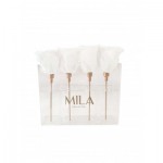  Mila-Roses-02235 Mila Acrylic Mini Table - Pure White