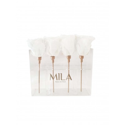 Produit Mila-Roses-02235 Mila Acrylic Mini Table - Pure White