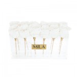  Mila-Roses-02239 Mila Acrylic Table - Pure White