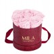 Mila Velvet Small Burgundy Velvet Small - Pink Blush