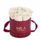 Mila Velvet Small Burgundy Velvet Small - White Cream