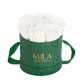 Mila Velvet Small Emeraude Velvet Small - Pure White