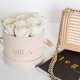 Mila Velvet Small Nude Velvet Small - White Cream