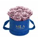 Mila Velvet Small Royal Blue Velvet Small - Metallic Rose Gold